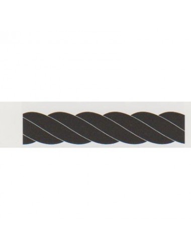 Câblé polyester 18 mm Noir